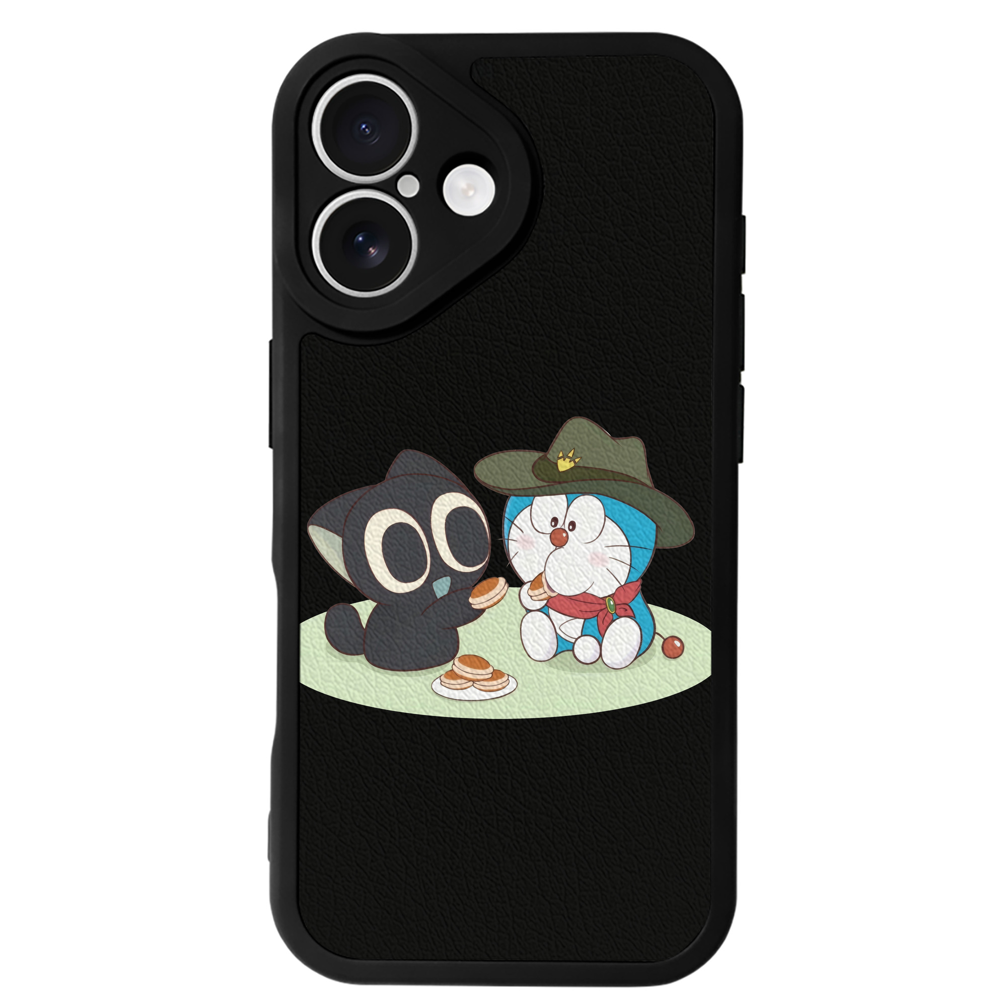 （画像用） ドラえもん Doraemon 【iPhone 16シリーズ対応】シリコンスマホケース（レザー調） 材質：シリコン